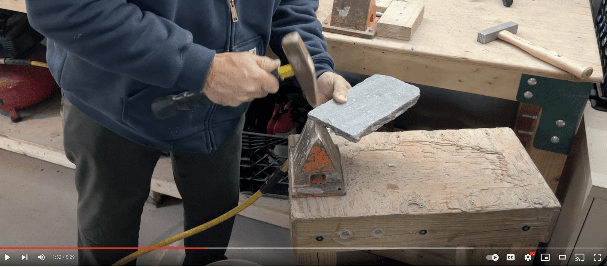 how to create a rustic edge on stone veneer