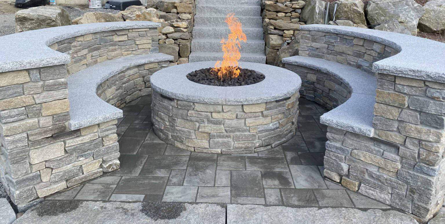 Natural Stone Veneer Fire Pit - Stoneyard®