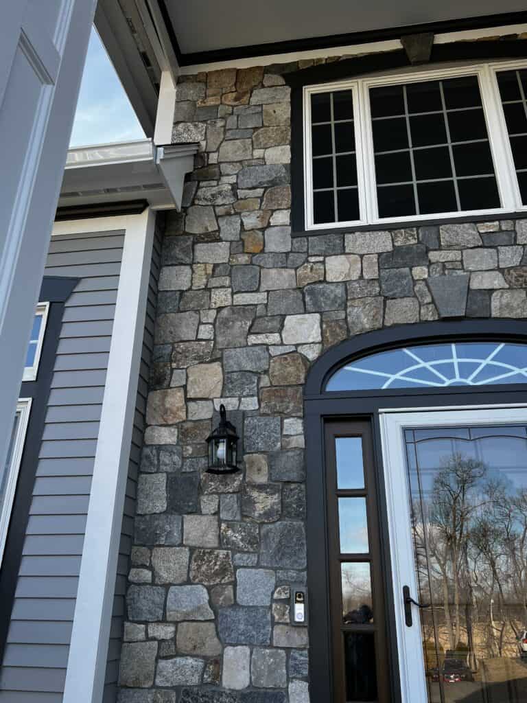 Stone Front House Before & After - Stoneyard®