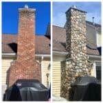 Before & After Boston Blend Round & Jumbo Boston Blend Mosaic Venades Masonry