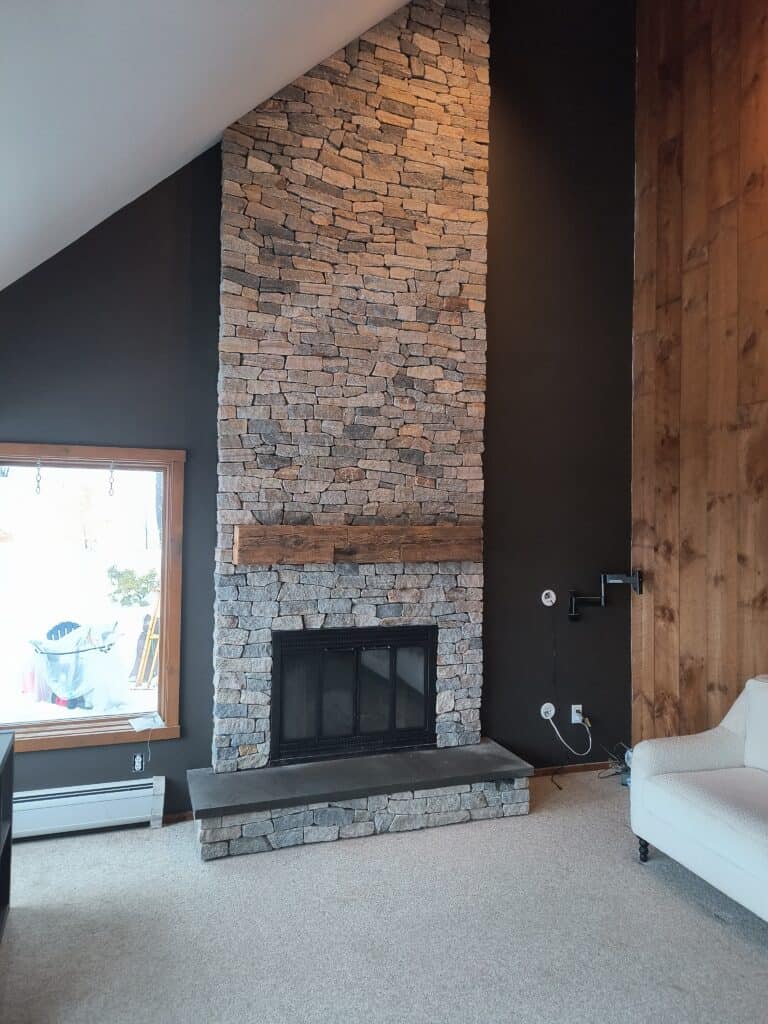 Fireplace by Blue Waters Fireplace and Chimney - Boston Blend Ledge