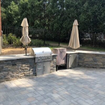 Outdoor Kitchen by Green World LLC - Boston Blend Ledgestone