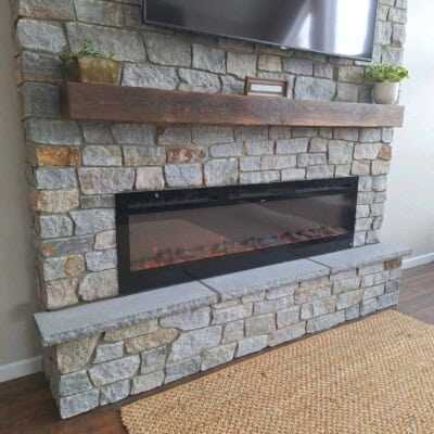 Fireplace by Rod Plourde - Newport Mist Ashlar