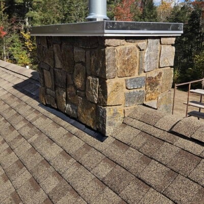 Chimney by Keith Leavitt Masonry Colonial Tan