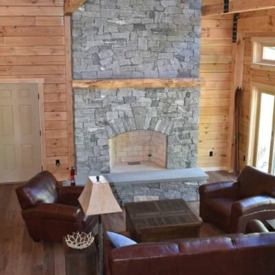 Fireplace by Whipple Masonry Oyster Bay Ashlar