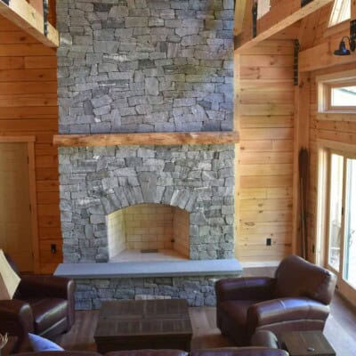 Fireplace by Whipple Masonry Oyster Bay Ashlar