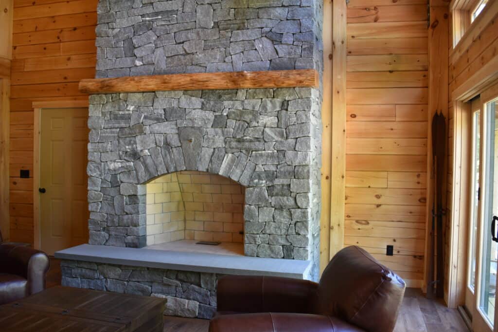 Fireplace by Whipple Masonry Oyster Bay Ashlar