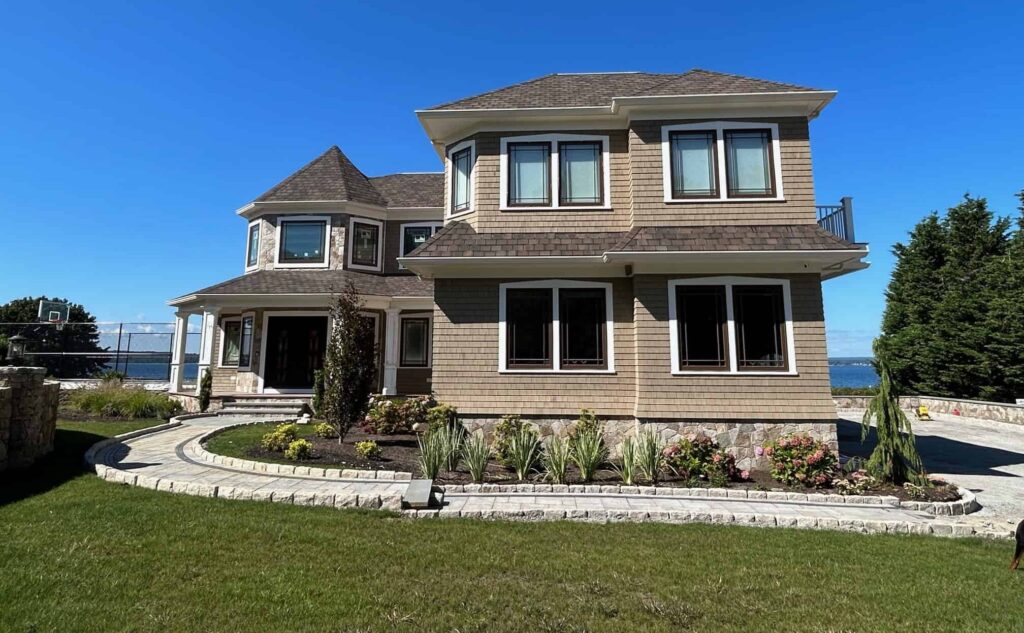 Colonial Tan Mosaic natural stone veneer project