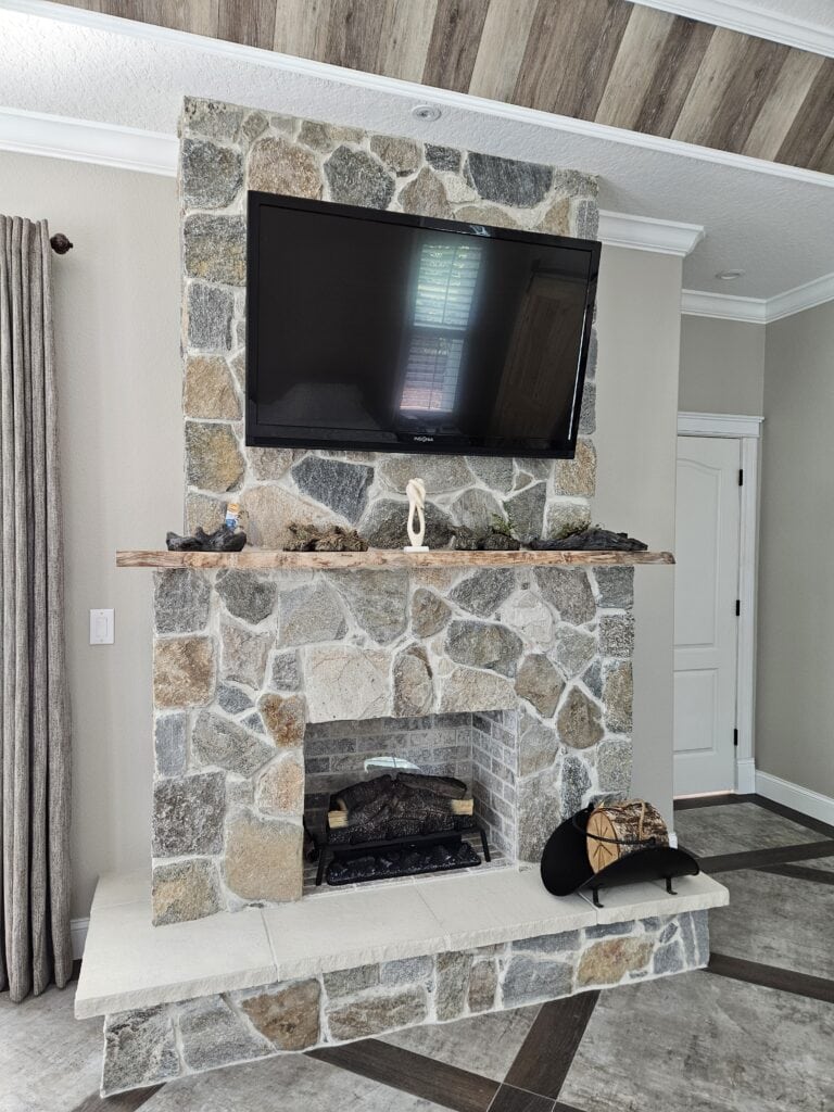 Fireplace in FL Home - Boston Blend Mosaic