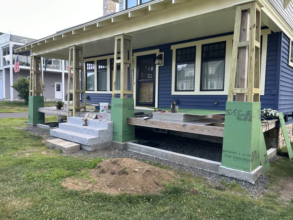 DIY Chimney and Siding by Homeowner - In Progress 