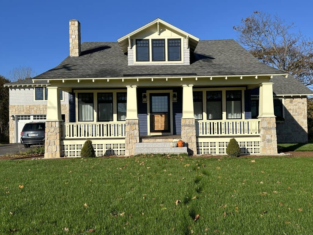 Siding and Chimney - Homeowner DIY - Coastal Sand Square and Rec