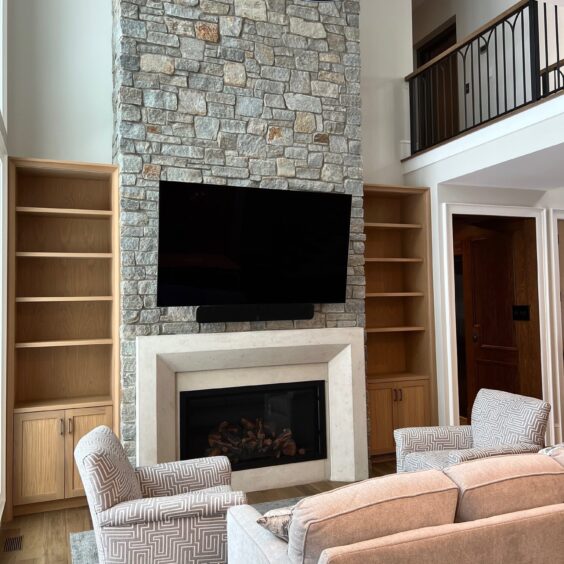 2025-06 Newport Mist Ashlar Maine Residential 4 copy Newport Mist Ashlar Fireplace