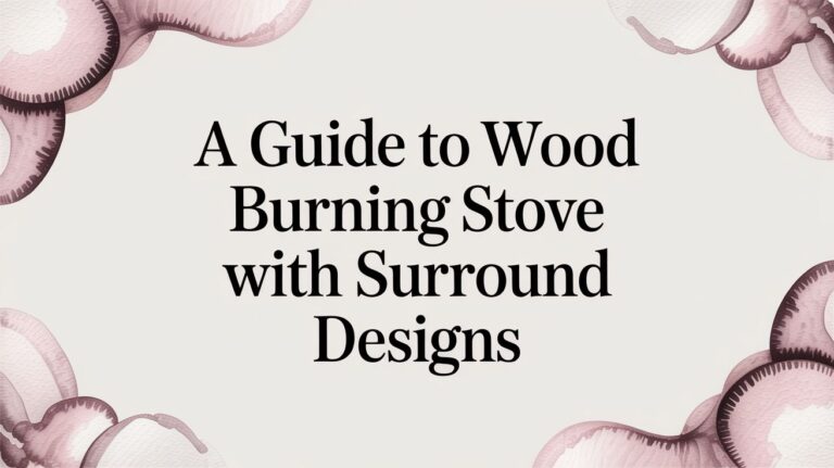 Wood Burning Stove with Surround