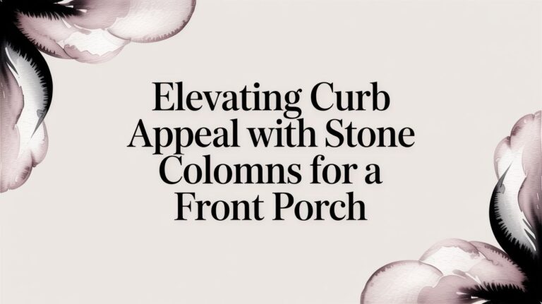 Elevating Curb Appeal with Stone Columns for a Front Porch