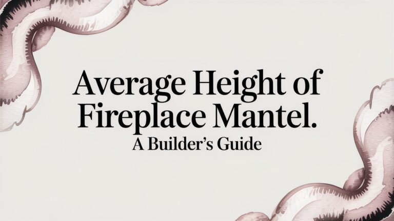 Average Height of Fireplace Mantel A Builder’s Guide