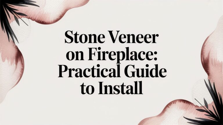 Stone Veneer on Fireplace: A Practical Installation Guide