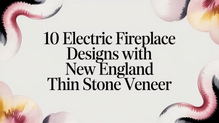 10 Electric Fireplace Designs with New England Thin Stone Veneer