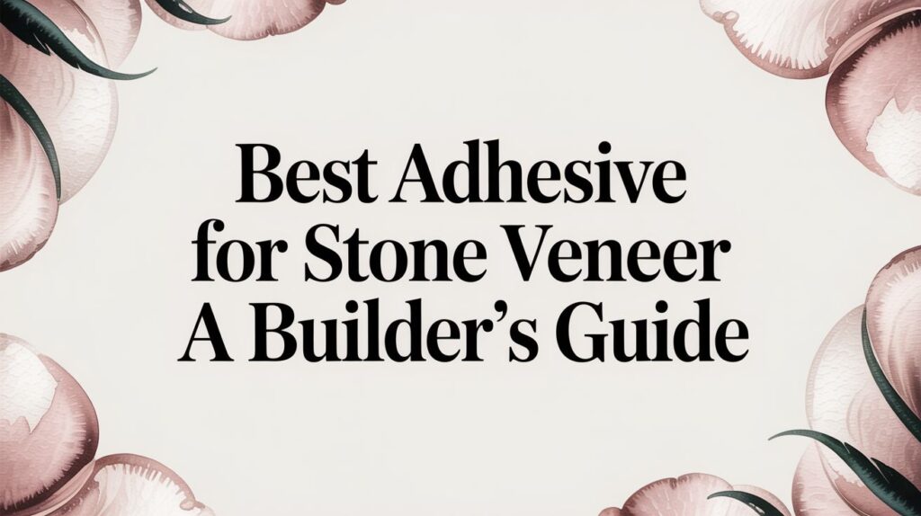 Best Adhesive for Natural Stone Veneer: A Builder's Guide