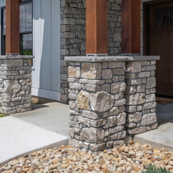 Rustic Ashlar Austin Rustic Ashlar Austin thin stone veneer with warm earth tones and natural ashlar pattern